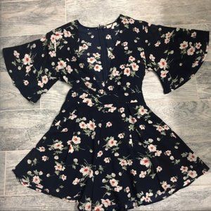 Solaris Style Navy Floral Romper - S